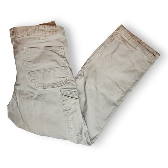 Carhartt Men’s Relaxed Straight Rigby Dungaree Pants Beige 36x30 Style 102291 - Picture 3 of 11